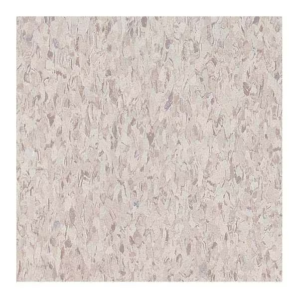 Armstrong Vinyl Composition Tile,45sq ft,Sndft Wht 51858031 Armstrong 51858031