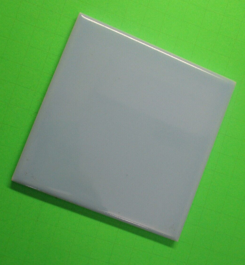 1 Wall Tile Atco USA 4-3/8″ Gloss Light Powder Blue Ceramic 1950s Retro Vintage