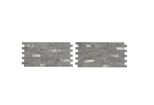 Aspect AC004 Collage 11.75″x12″ Metal & Composite Peel/Stick Backsplash, Cloud