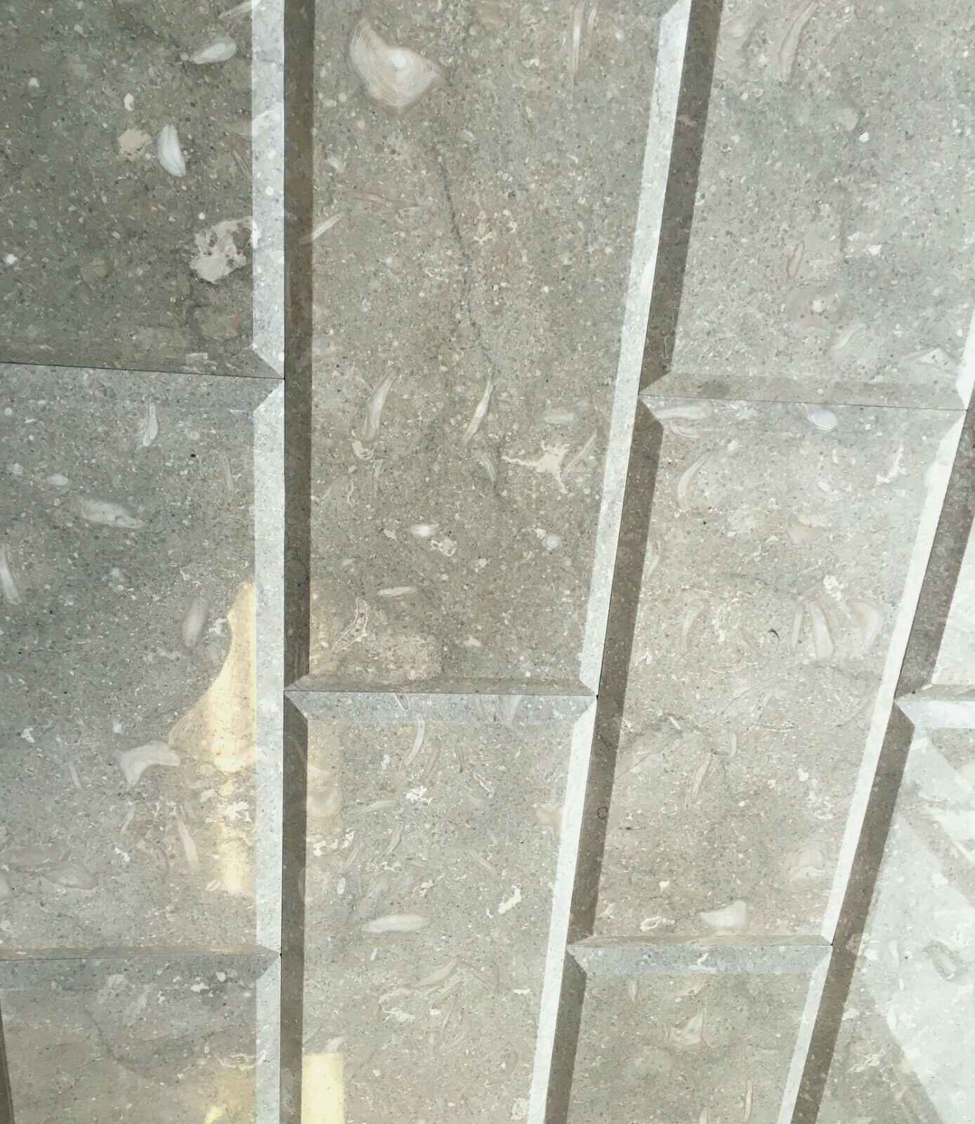 6×12 Seagrass Limestone Polished and Beveled Backsplash Wall Tile Kitchen Bath