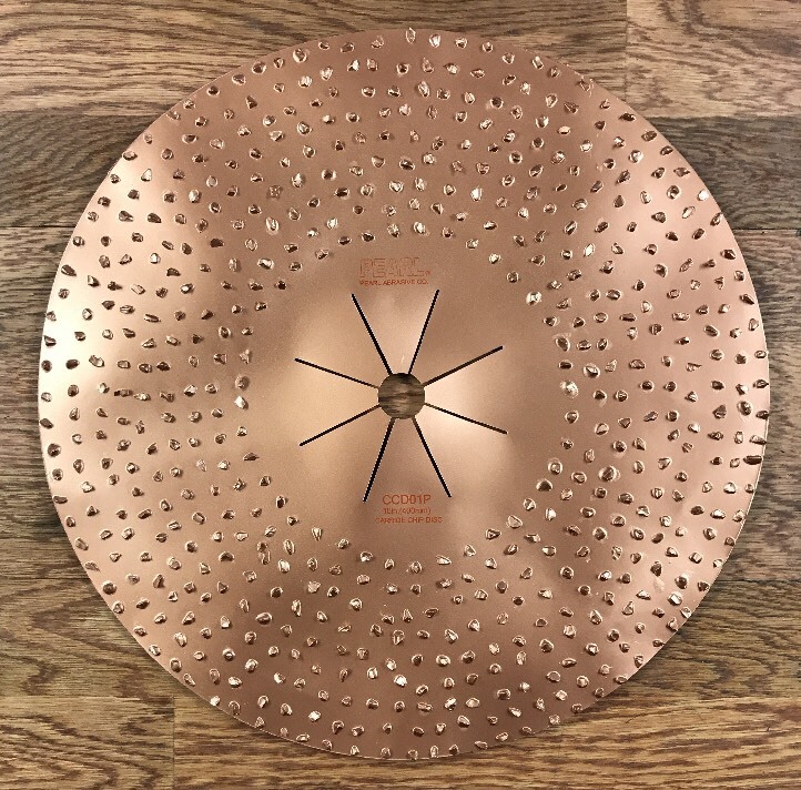 Pearl Abrasive 16″ Double Sided Tungsten Carbide Sanding Disc, 8 Grit