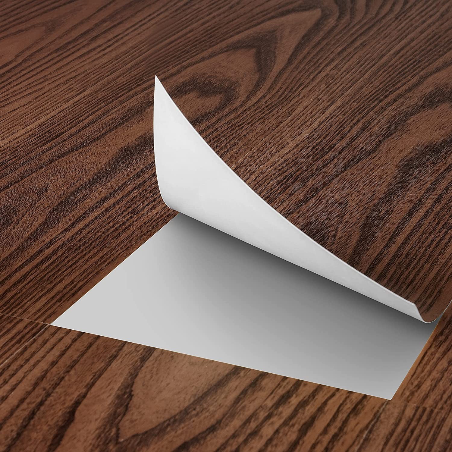 6″x36″ Brown Wood Peel and Stick Floor Tile Waterproof Walnut Wood Vinyl Plank