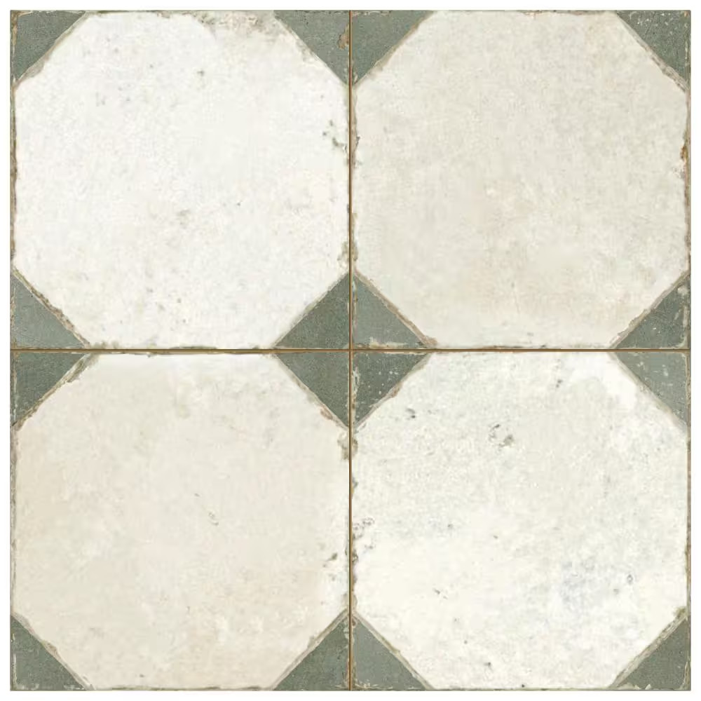 Kings Yard Sage 17-5/8 In. X 17-5/8 In. Ceramic Floor and Wall Tile (10.95 Sq. F
