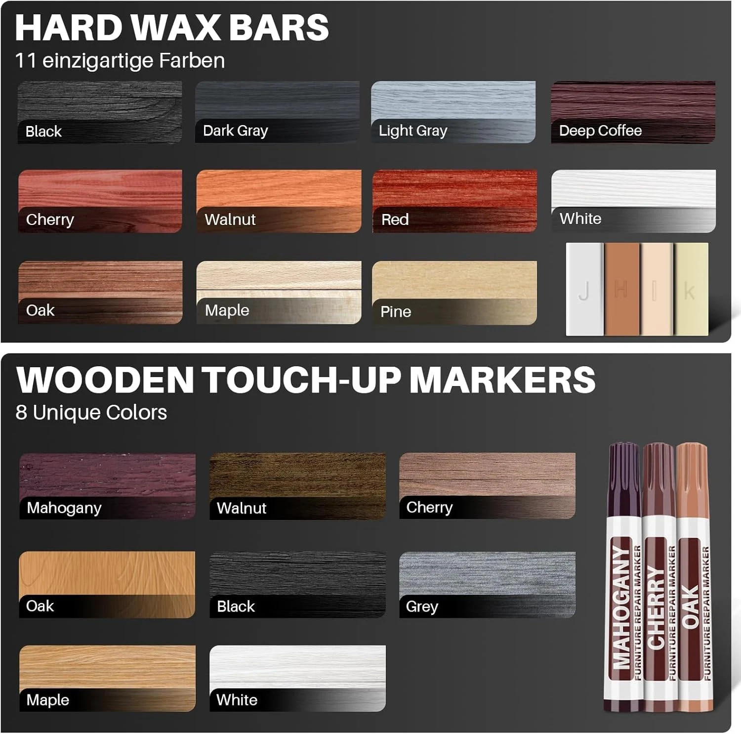 Vinyl Floor Repair Kit with Heat Pen – 11 Colors Laminate Wood Floor Repair Kit