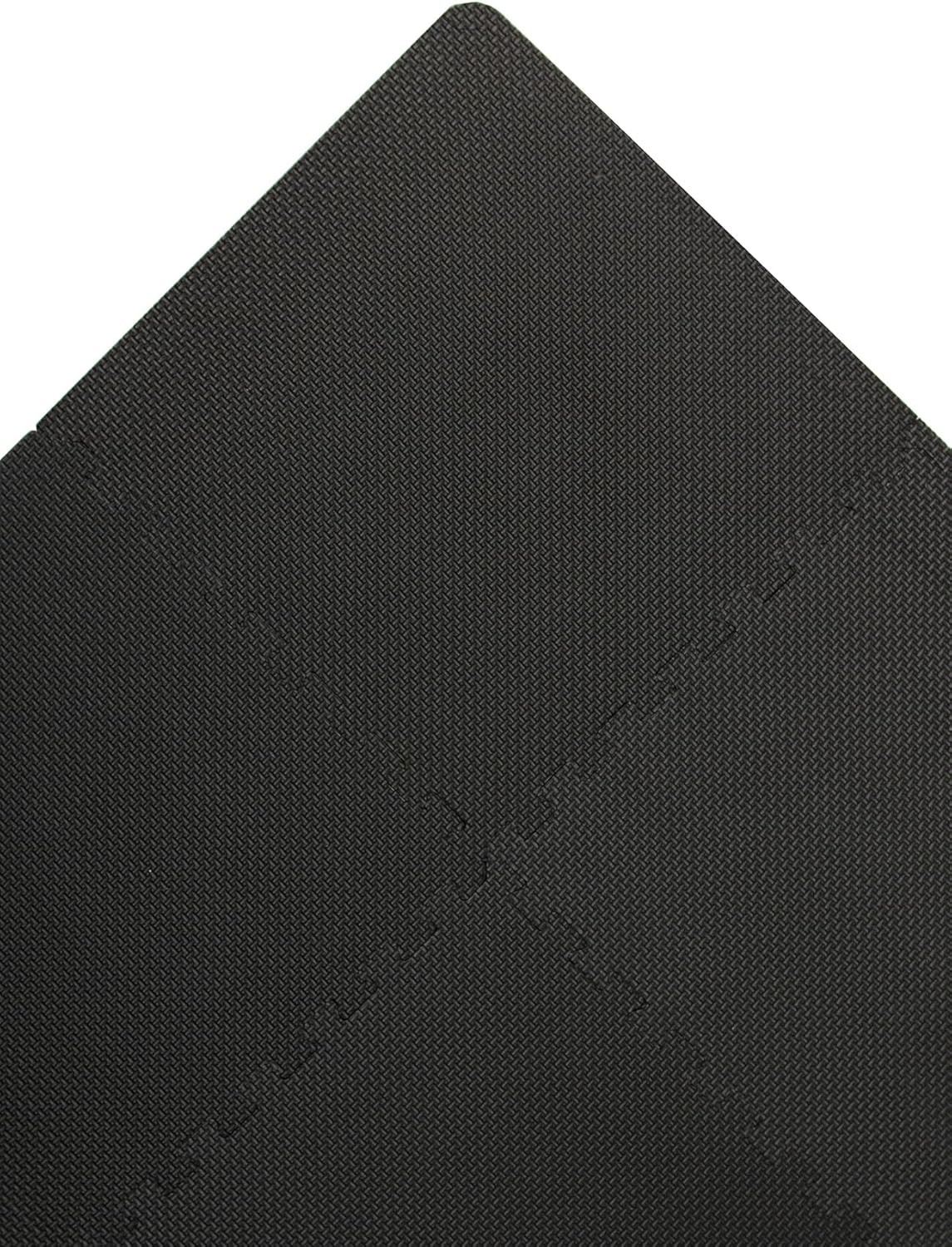 Durable 22-Piece Black Interlocking Foam Floor Tiles – Water-Resistant Coverage