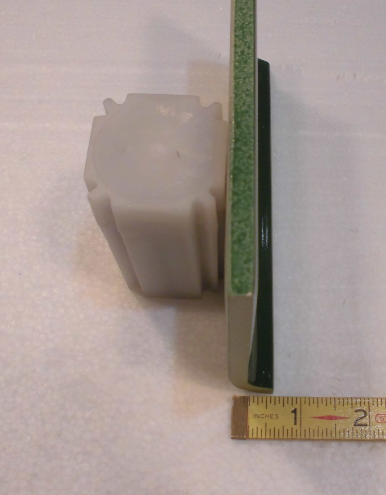 1 pc. Forest Green 4” X 6” Ceramic Cove Base Tile by Robertson Co. Stack-on-Top