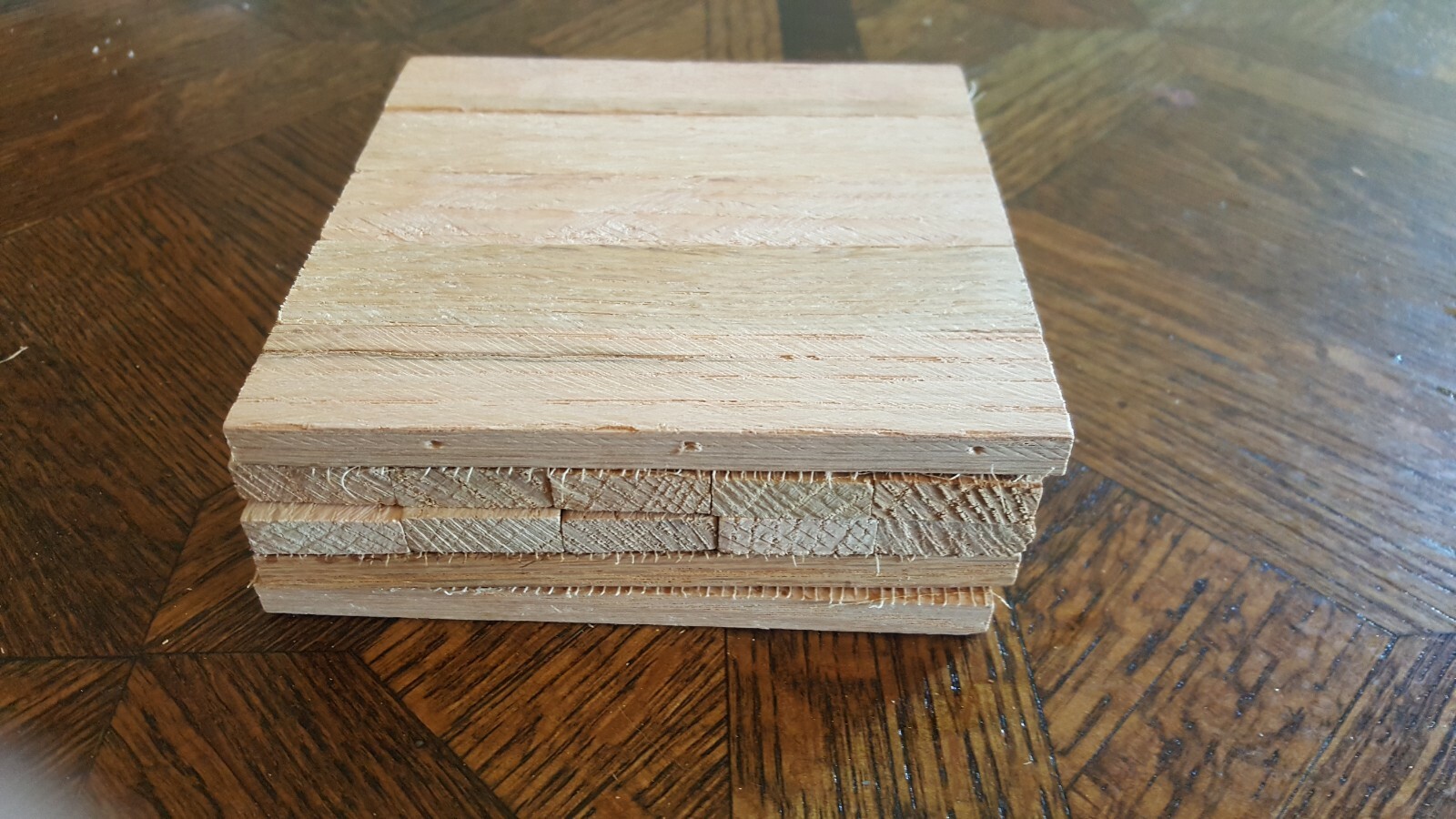MICRO SAIC Mosaic Parquet hardwood Flooring – Unfinished Red Oak