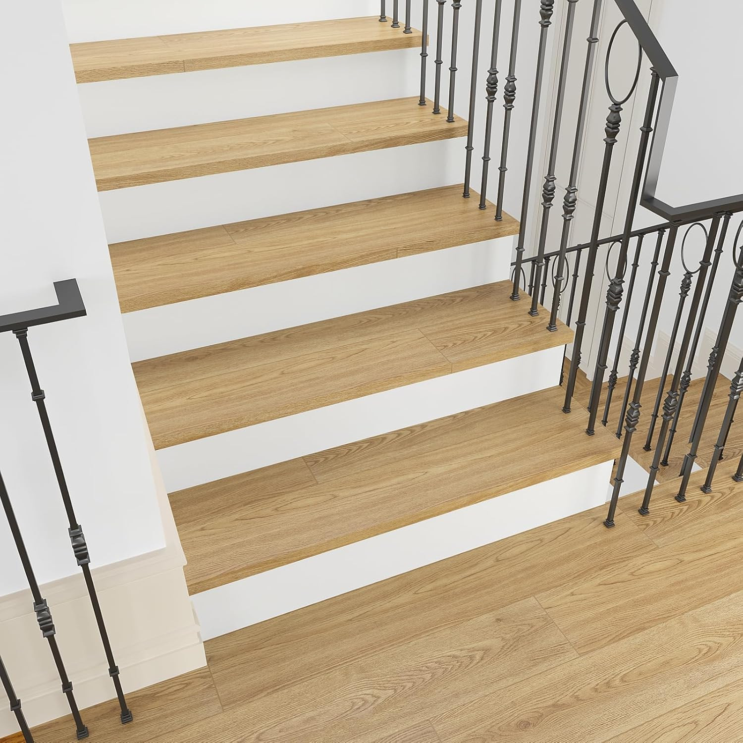 Natural Brown Peel & Stick Vinyl Plank Flooring – 32 Pack, 47 Sq.Ft.