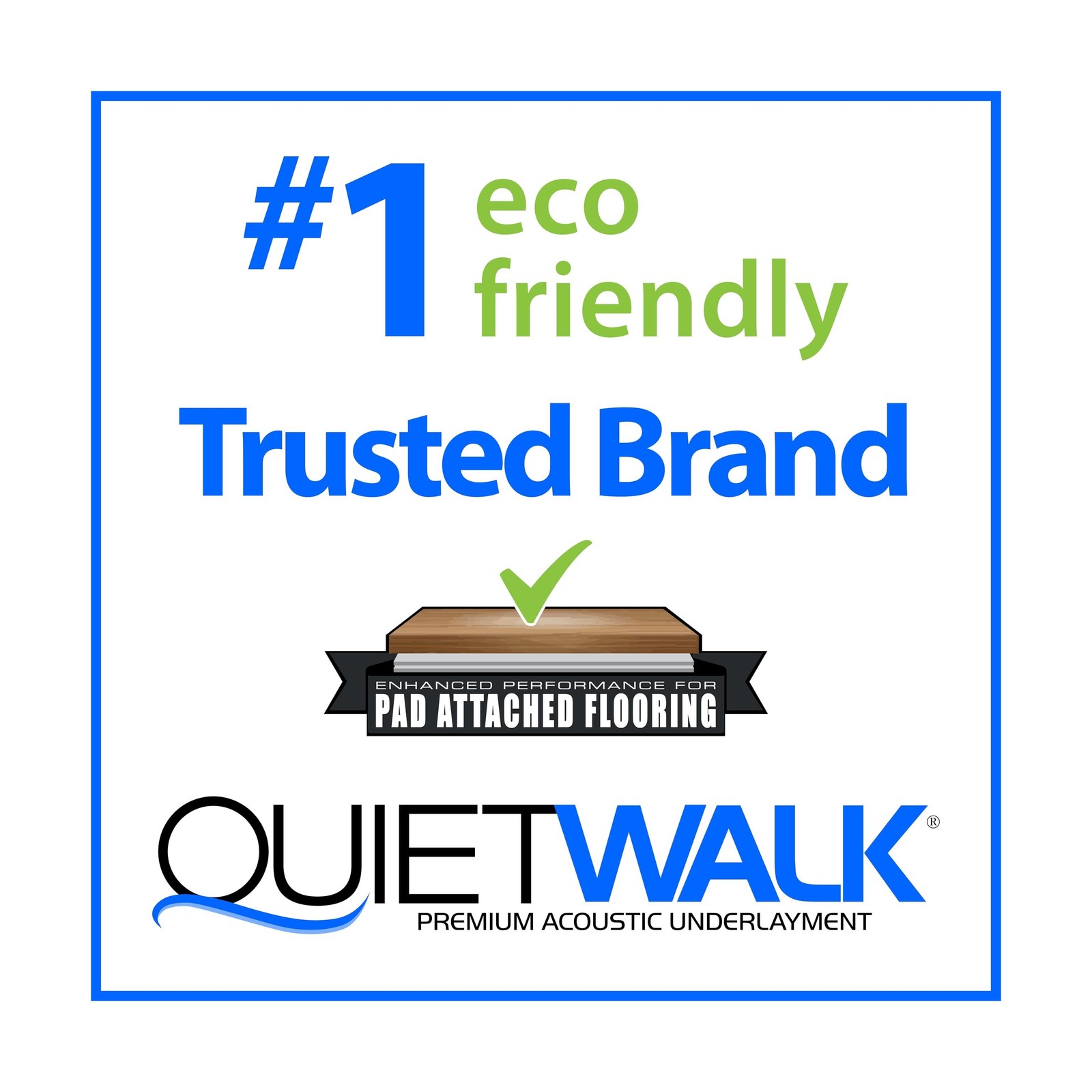 QuietWalk Underlayment 360 sq ft – 3 mm Thick – for Laminate & Hardw