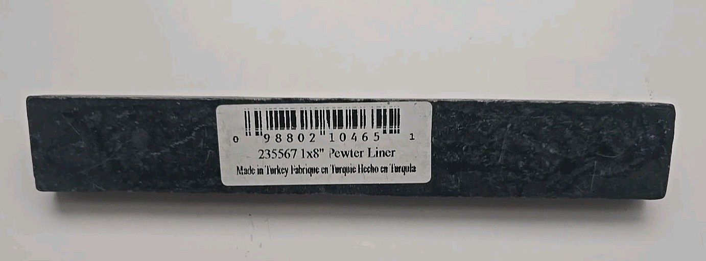 Lot Of 20 Total Anatolia 1″ X 8″ Pewter Liner 235567 Tile Deco Border Pieces