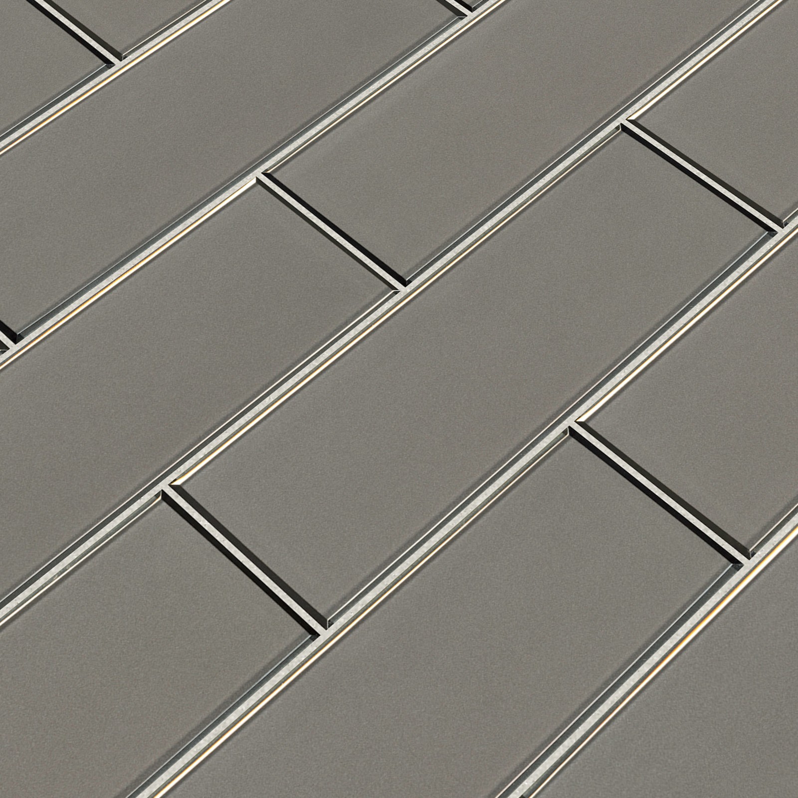 Ackland AKM-G-RI4X12TL-CA Rivella – 4″ x 12″ Glass Solid Wall – Sage Edge