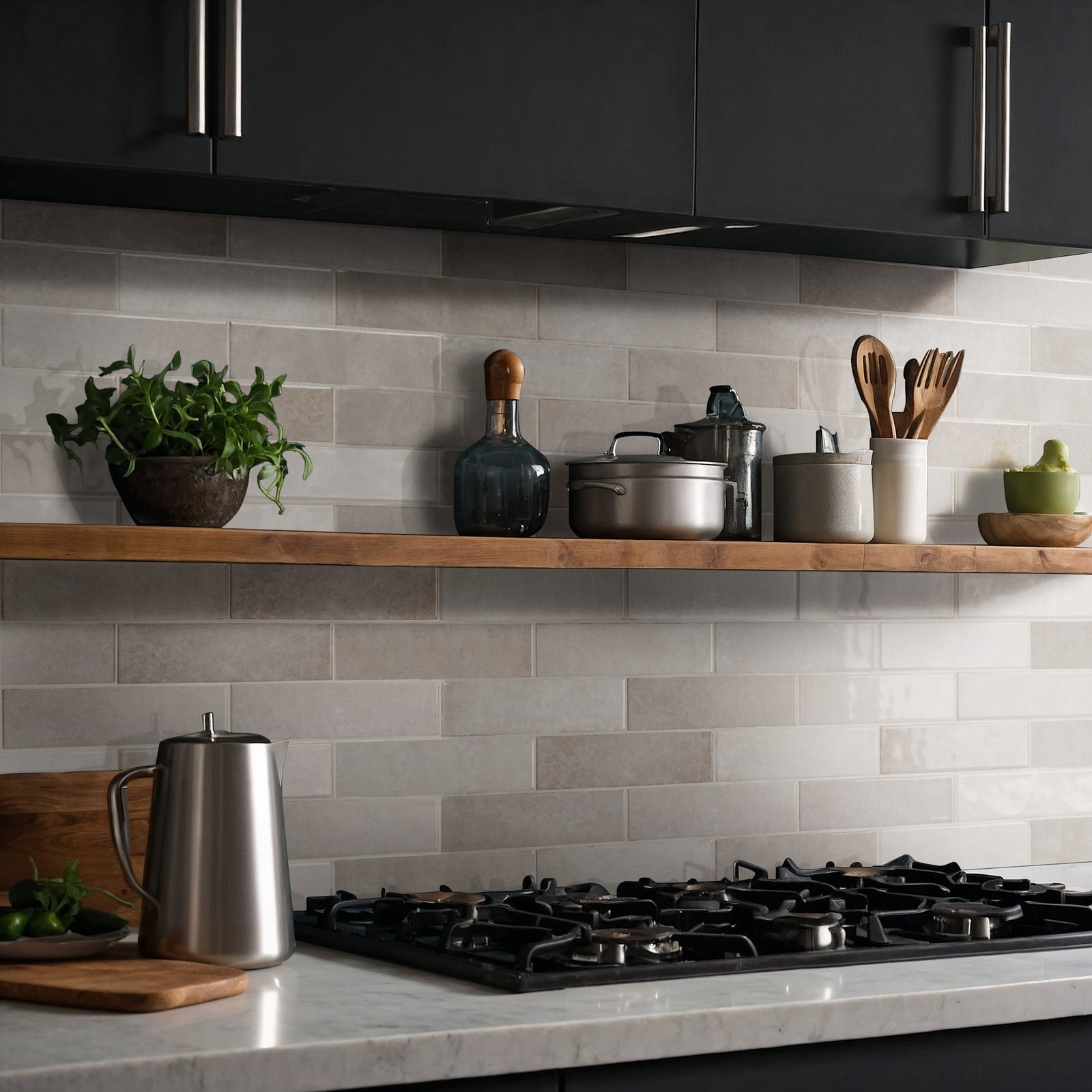 Ackland AKNPTHOK3X12G-CA Hoku – 3″ x 12″ Ceramic Rectangle Wall – Sage