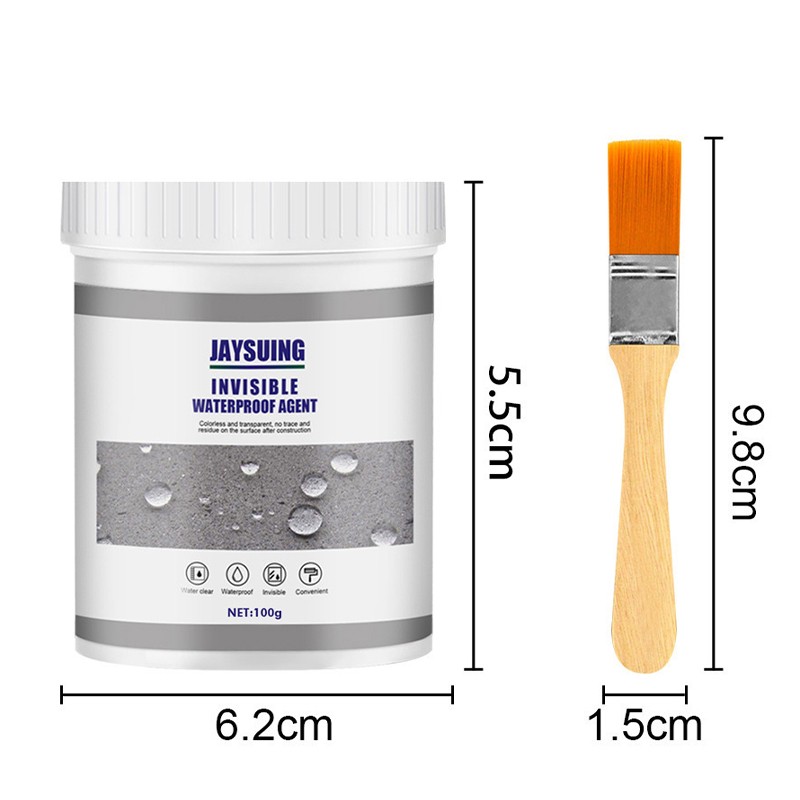 30/100/300G Home Roof Bath Invisible Waterproof Anti-Leakage Agent+Brush