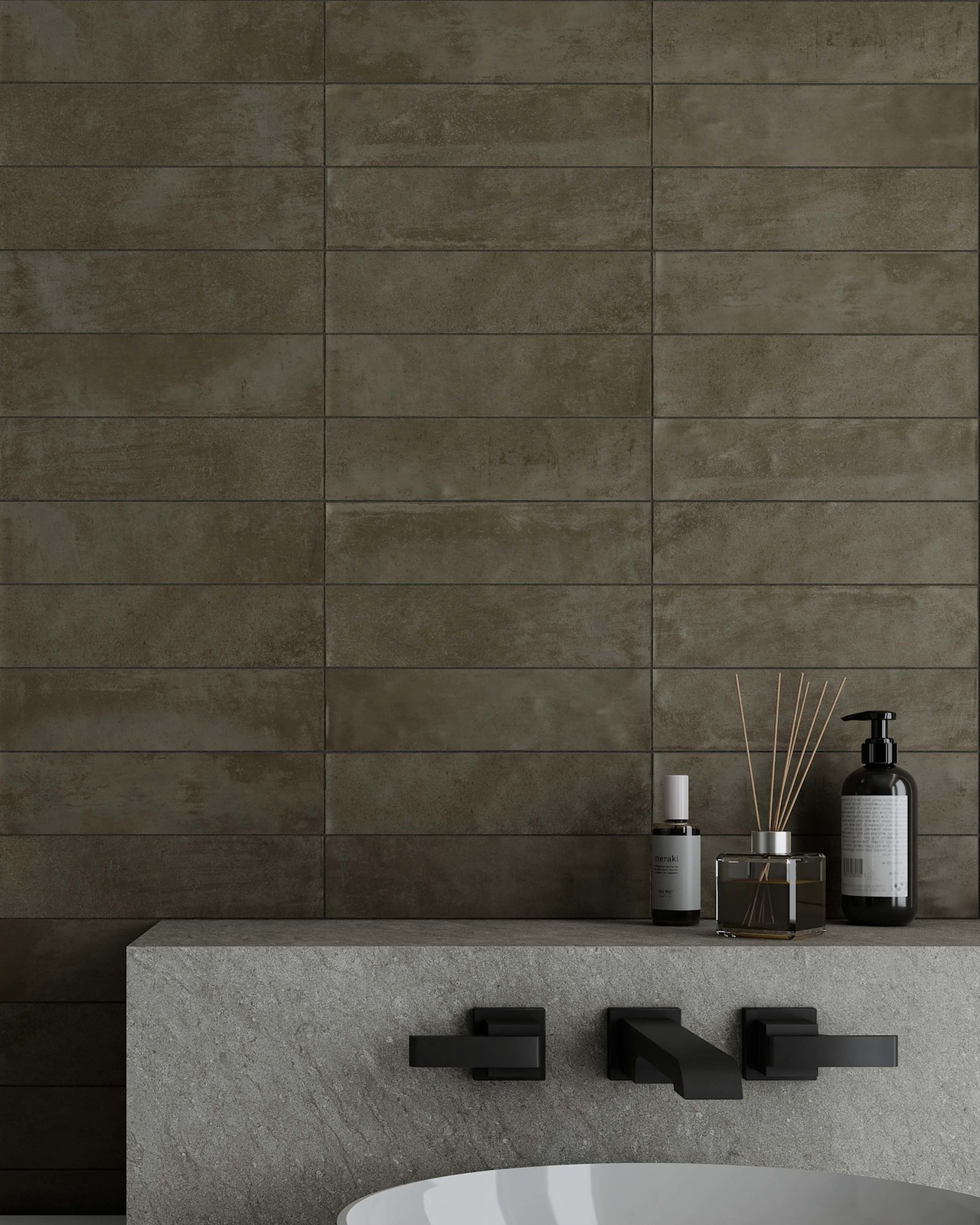 Cruz Bay Studio MKT61102 Arcadian – 3″ x 12″ Brick Wall Tile – – Desert Sands