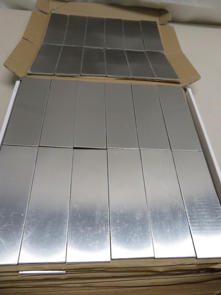 Ivy Hill Tile 2 in. x 6 in. Stainless Steel Subway Wall Tile Case (10 sq ft)