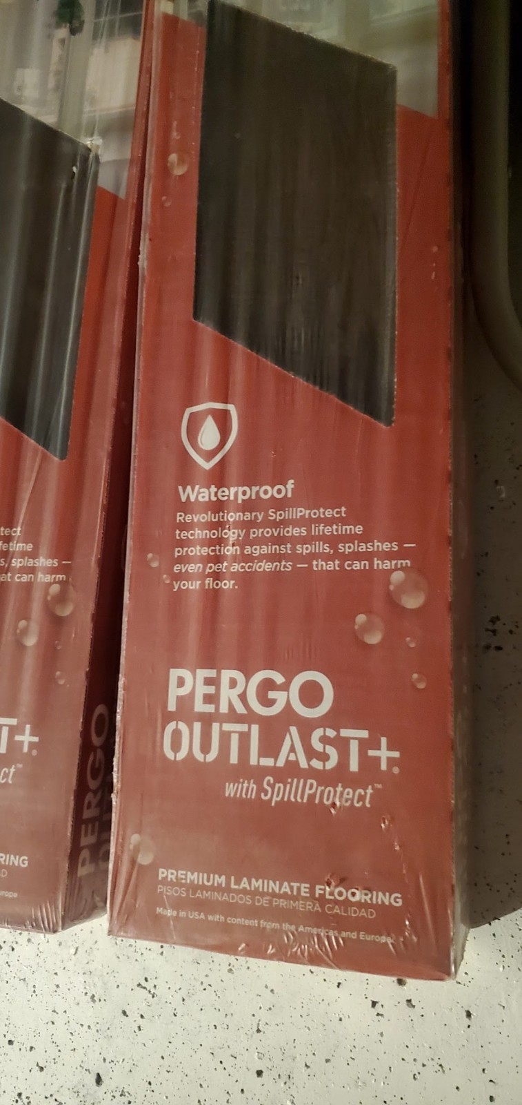 pergo hardwood flooring, scraped Java premium laminate, waterproof.