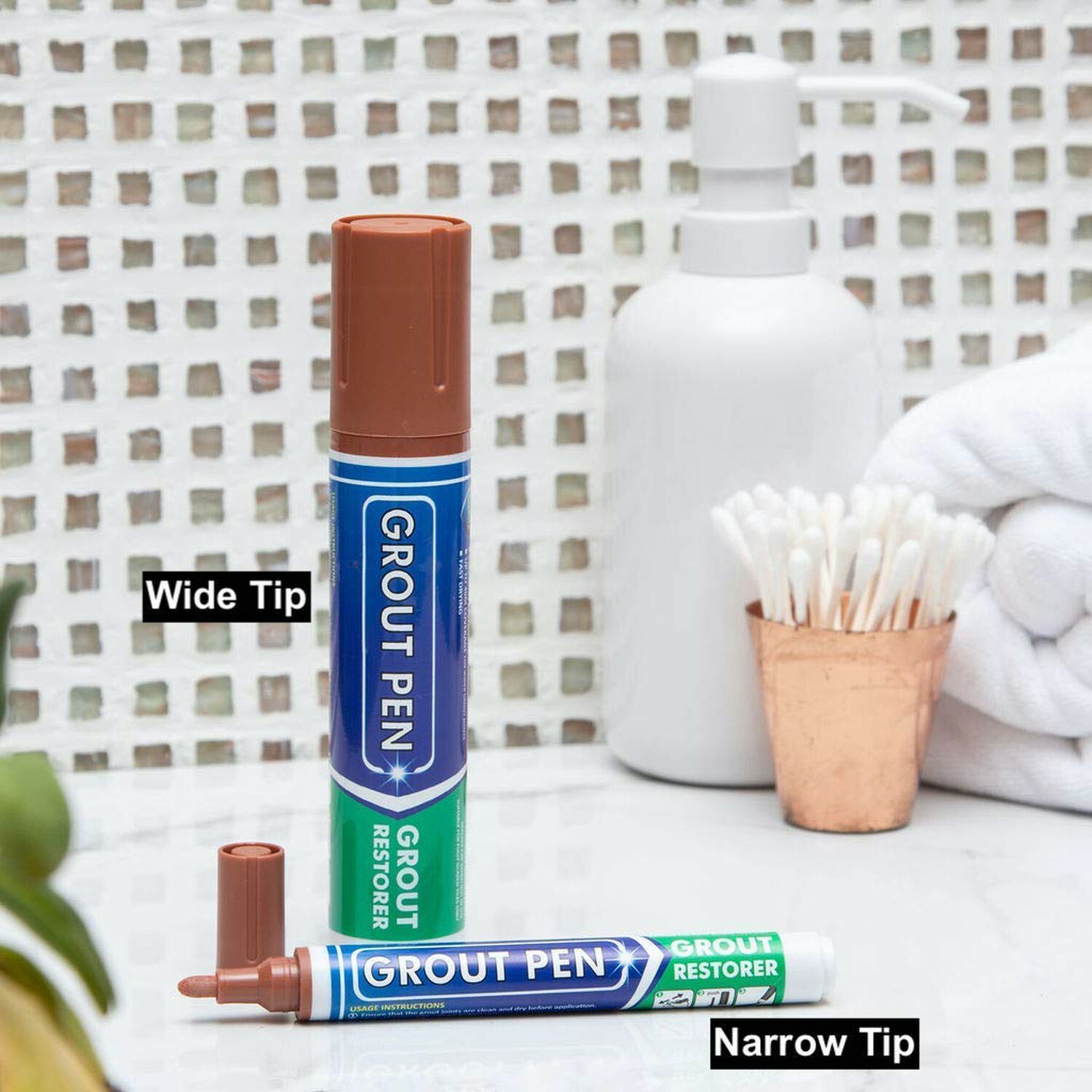 Grout Pen Tile Paint Marker Terracotta : Waterproof Tile Colorant Pen – Wide Tip
