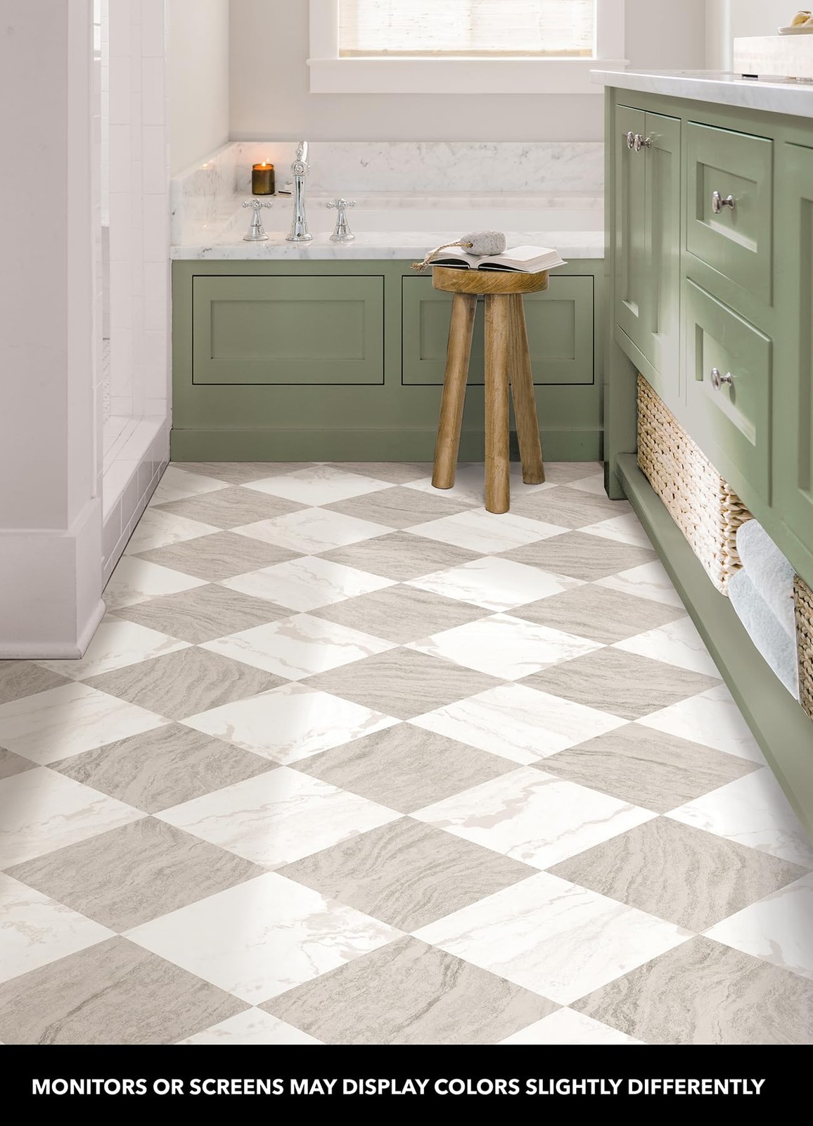 12×12 Peel and Stick Floor Tiles Bonneville Beige Self Adhesive Flooring