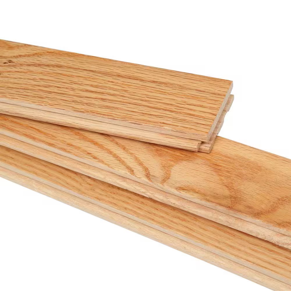 American Home Natural Oak 3/4 In. T X 2-1/4 In. W Smooth Solid Hardwood Floor…
