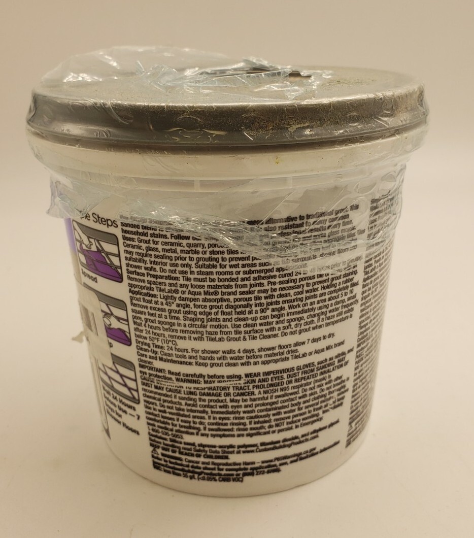 Custom PMG165QT 1-Quart Simple Premium Grout, Delorean Gray (Pack May Vary)