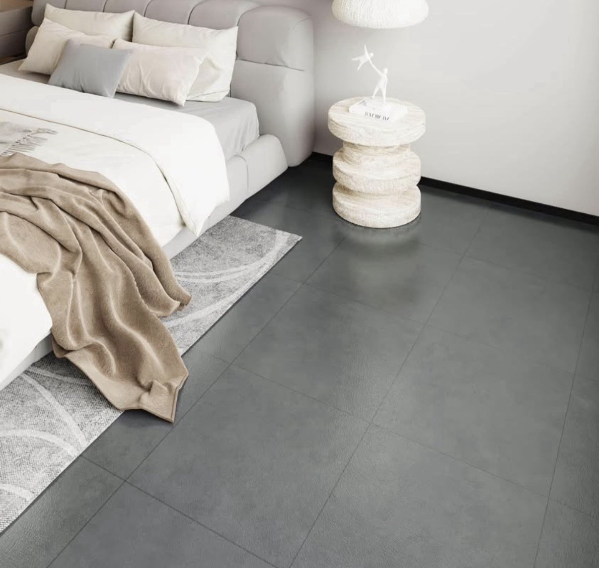 WESTICK Marble Gray Peel & Stick Vinyl Floor Tile 12×12 in 20 pcs 20 sq ft