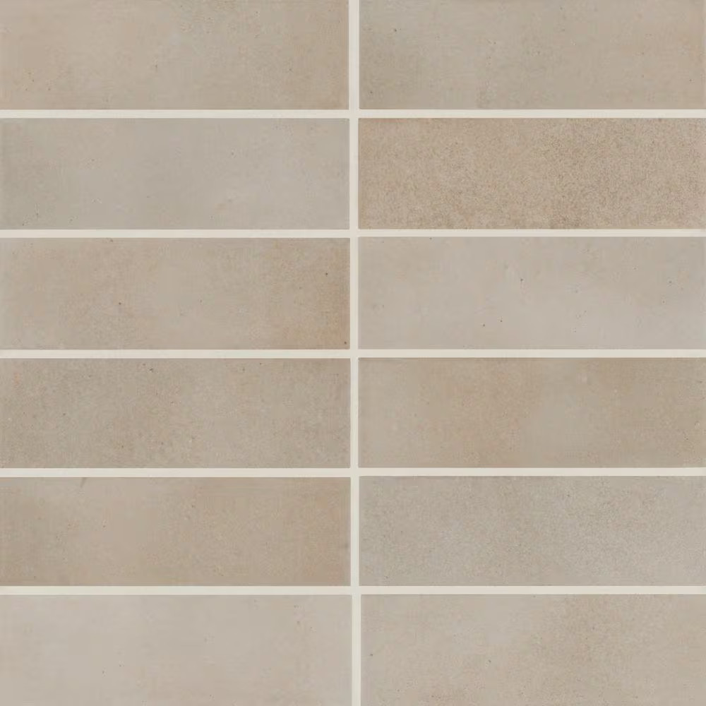 Celine 2 In. X 6 In. Matte Taupe Porcelain Subway Floor and Wall Tile (5.33 Sq.