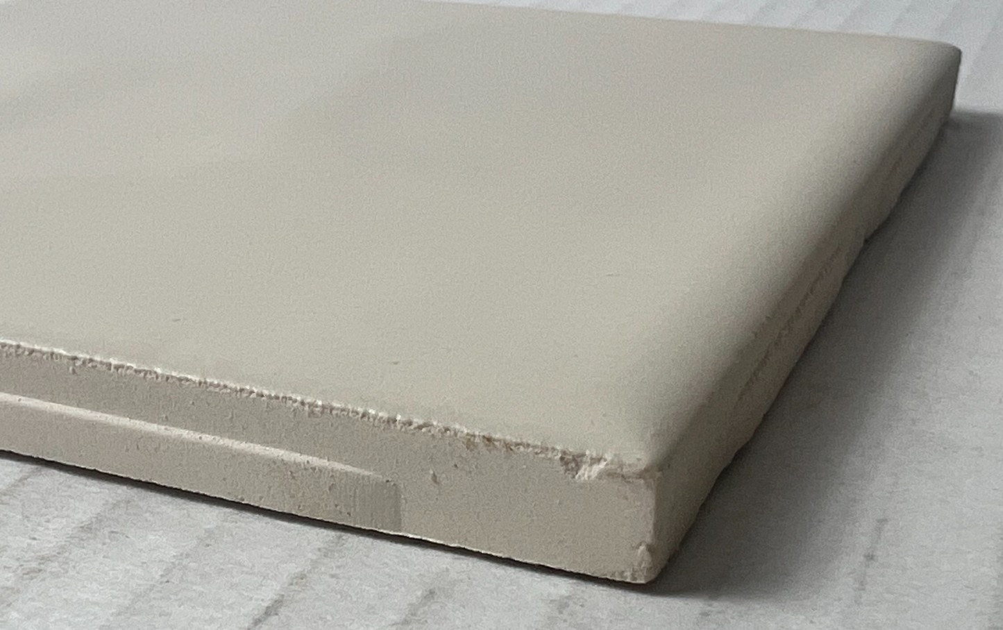 Lot of 5 Florida Tile Ceramic Matte Bone 503 Potters Touch 4 3/8″ Bullnose edge
