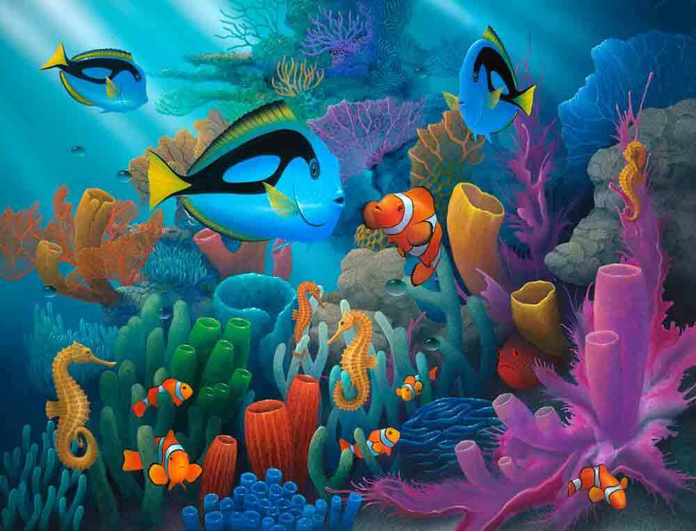 Undersea Accent & Decor Tile David Miller Sea Life Fish Art DMA2011AT