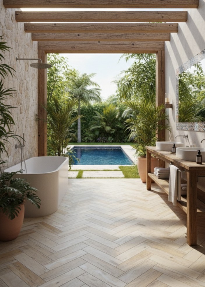 Natural Limestone Tiles that Look Like Wood Planks 6″ x 32″ – 453 sq/ft Pallet