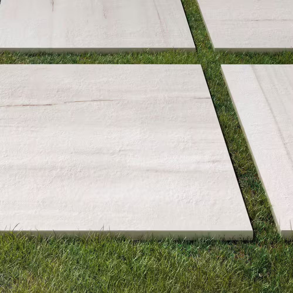 Impero Dolomite White 24 In. X 24 In. X 0.75 In. Marble Look Porcelain Paver (Ca