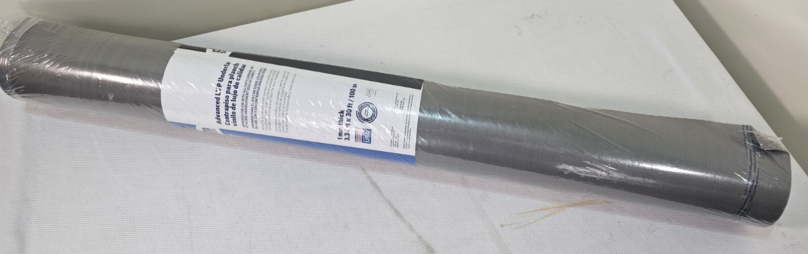 Project Source 3.34-ft W x 30-ft L x 1-mm (100-Sq-Ft) Vinyl Floor Underlayment