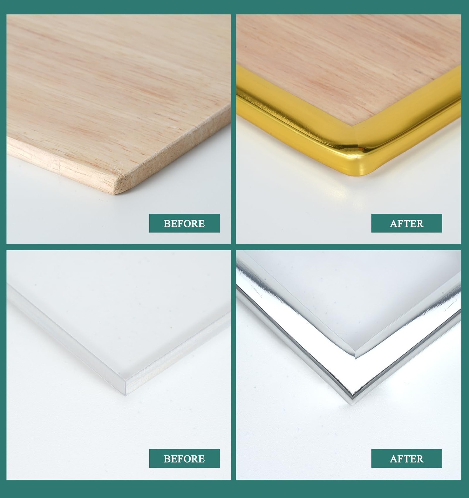 Peel and Stick Vinyl Corner Trim， 20FT L-Shape Tile outside Corner Molding Vinyl