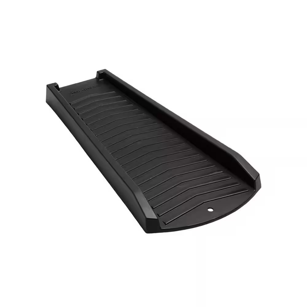 24 in. Black Vinyl Splash Block