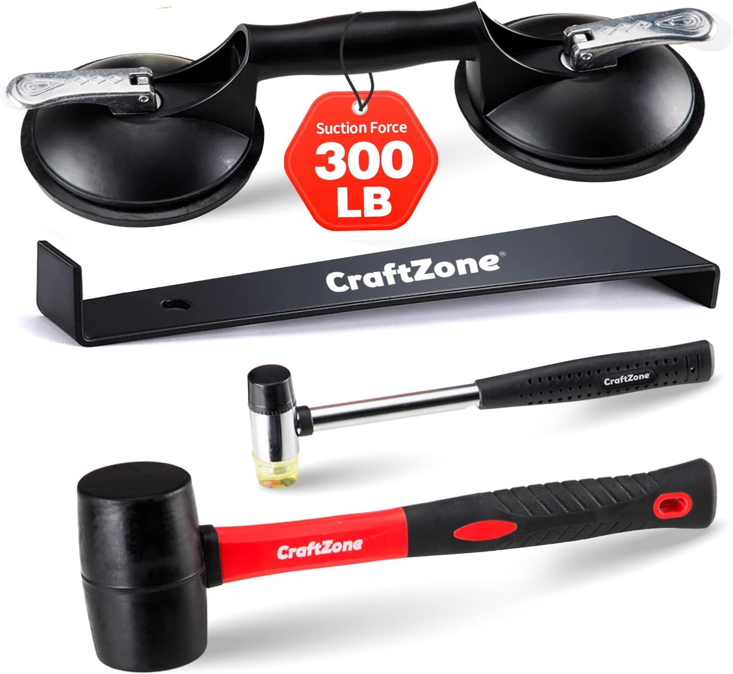 4PC Laminate Flooring Tools, Floor Gap Repair Tool Set with Suction Cup