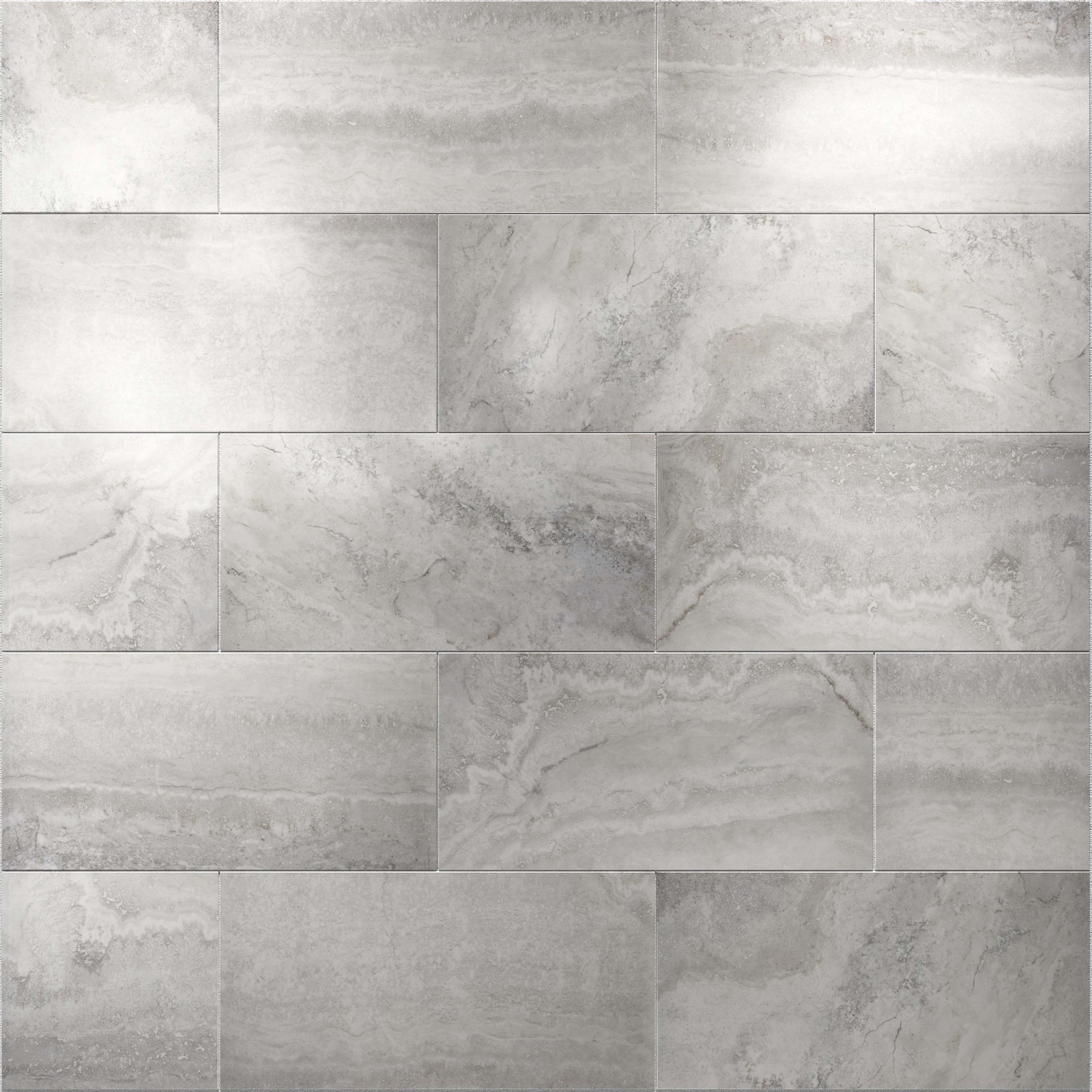 Cruz Bay Studio MKT61152 Tufo – 12″ x 24″ Rectangle Floor and – White Polished