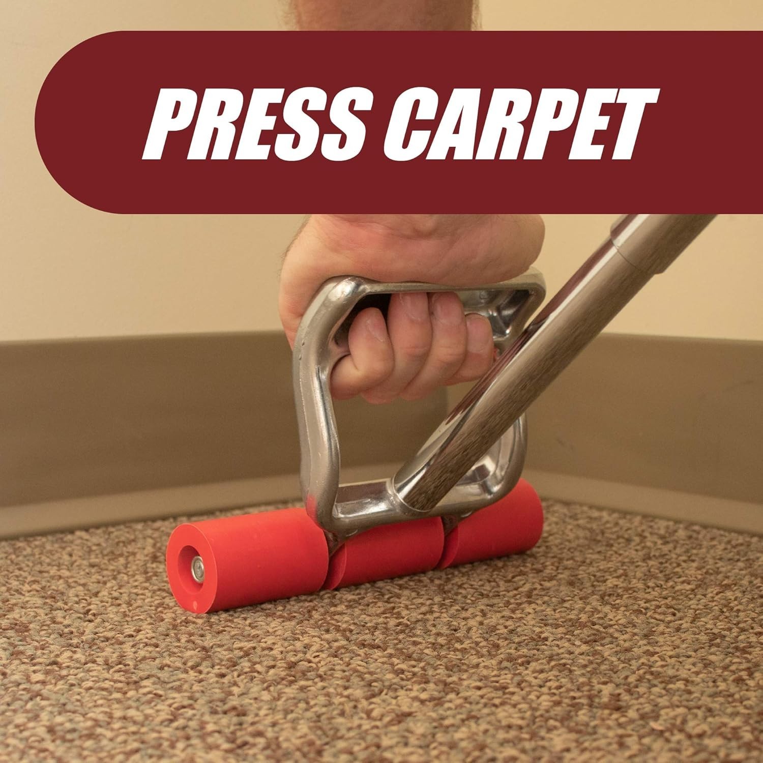 Extendable Heavy Duty Floor and Wall Roller for Laminate LVP, Veneer, Linoleum,