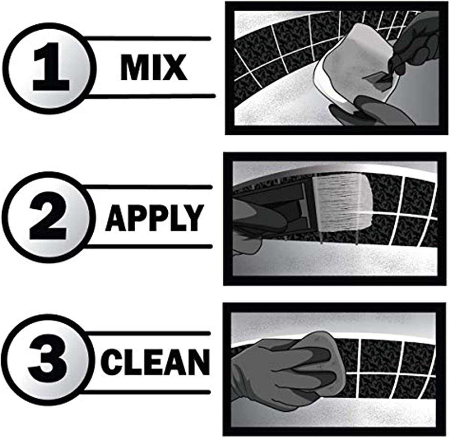 Pool Patch White Pool Tile Grout Repair Kit, 3-Pound, White