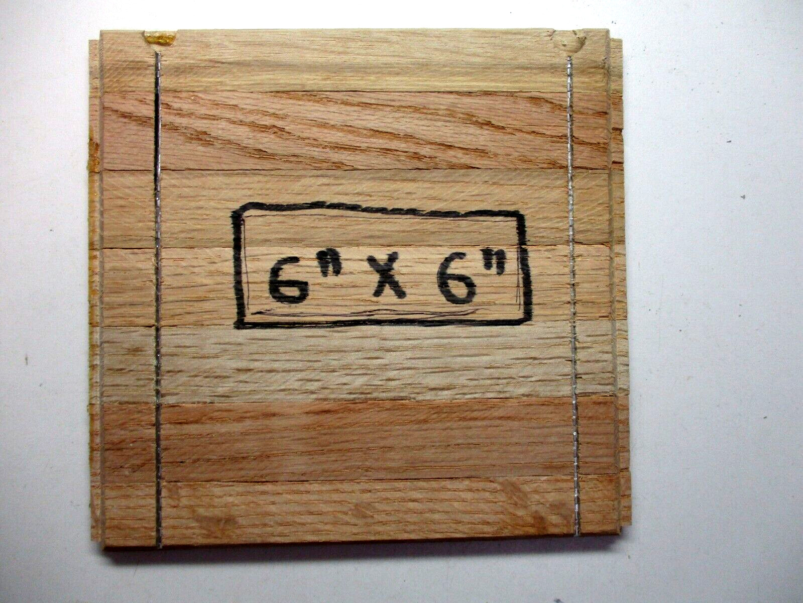 Bruce 6″Sq X5/16″ Chestnut Oak Dark Parquet 7 Finger Strip AHS-101 Wood Flooring