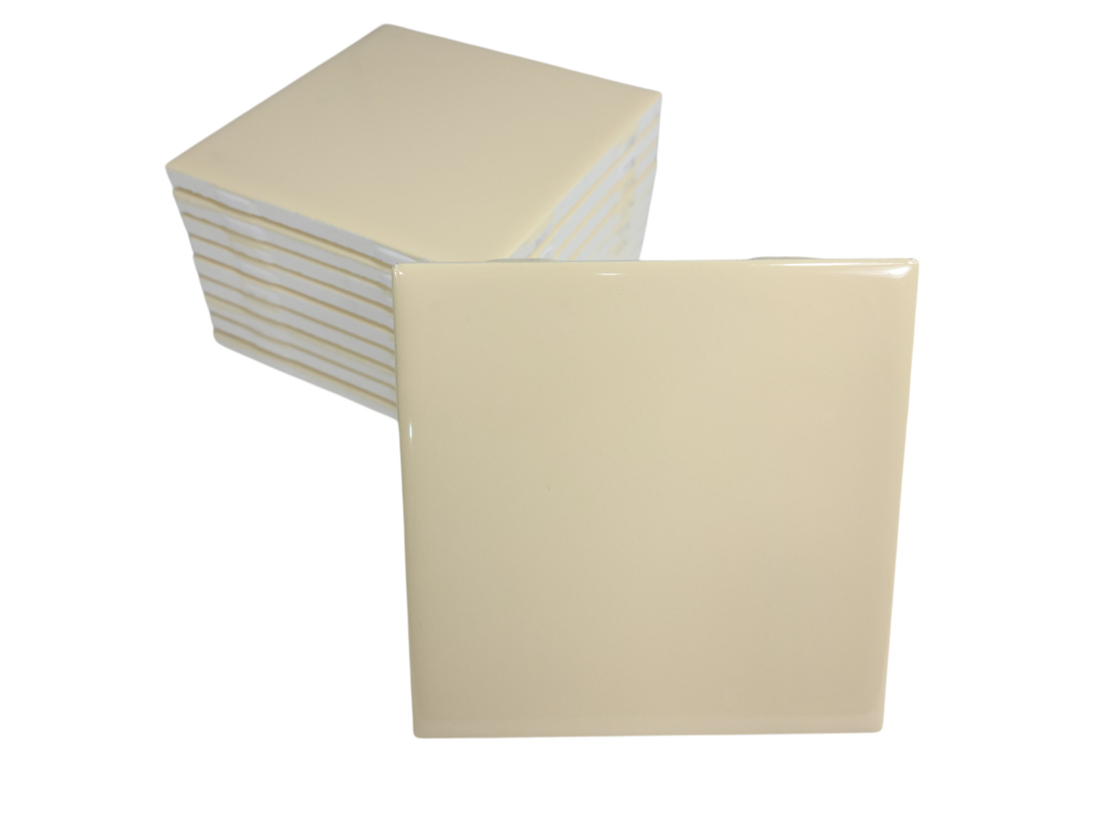French Vanilla Yellow Ceramic Tile 4.25 in Shower Backsplash Classic Color 141