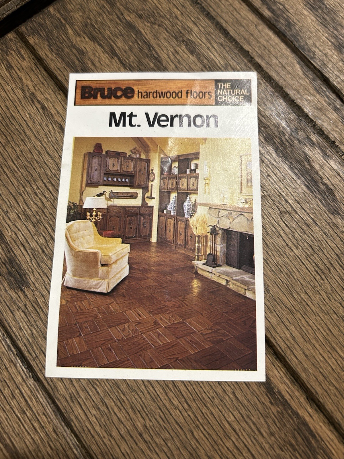 NOS BRUCE Oak 9″x9″x3/8″ Grooved Parquet Tiles 18sqft “MELLOW BROWN”