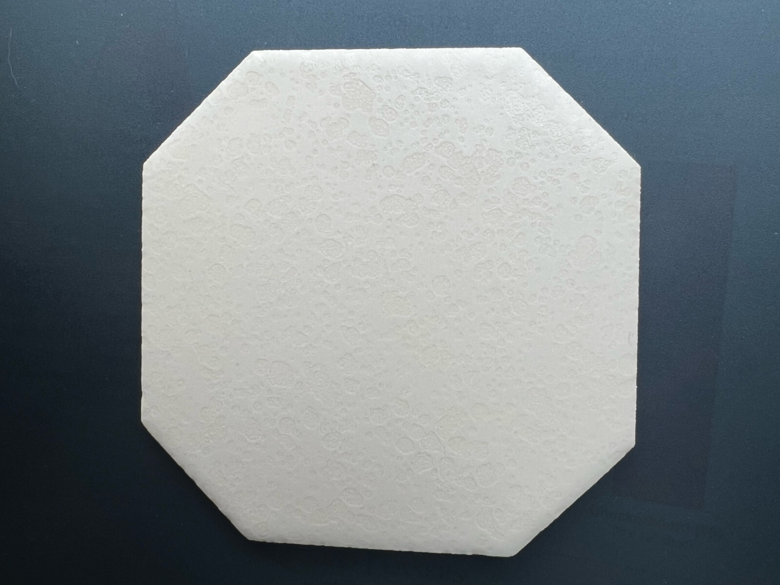 1 pc. Octagon 4-1/4″ Almond *Crystal Glazed* Ceramic Tile by Wenczel Tile Co.