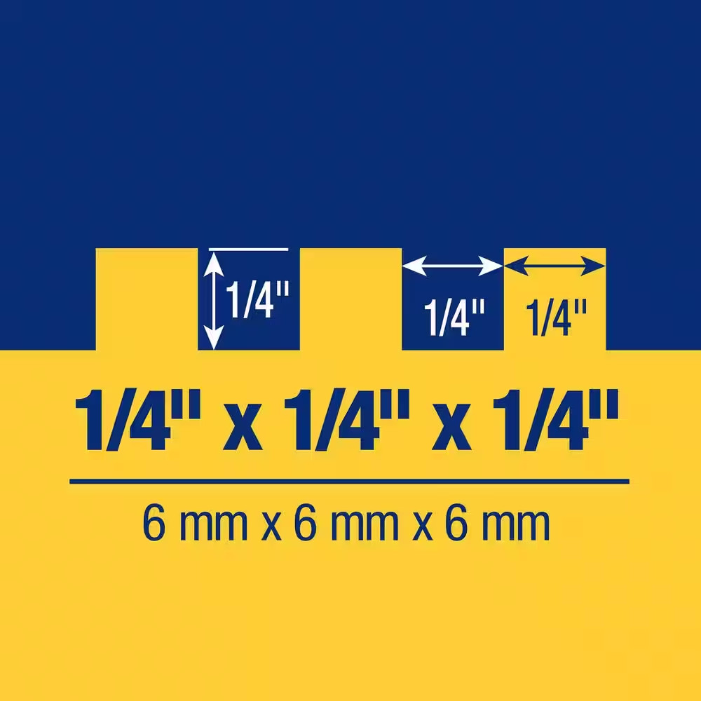 1/4 In. X 1/4 In. X 1/4 In. Comfort Grip Stainless Steel Square-Notch Flooring T