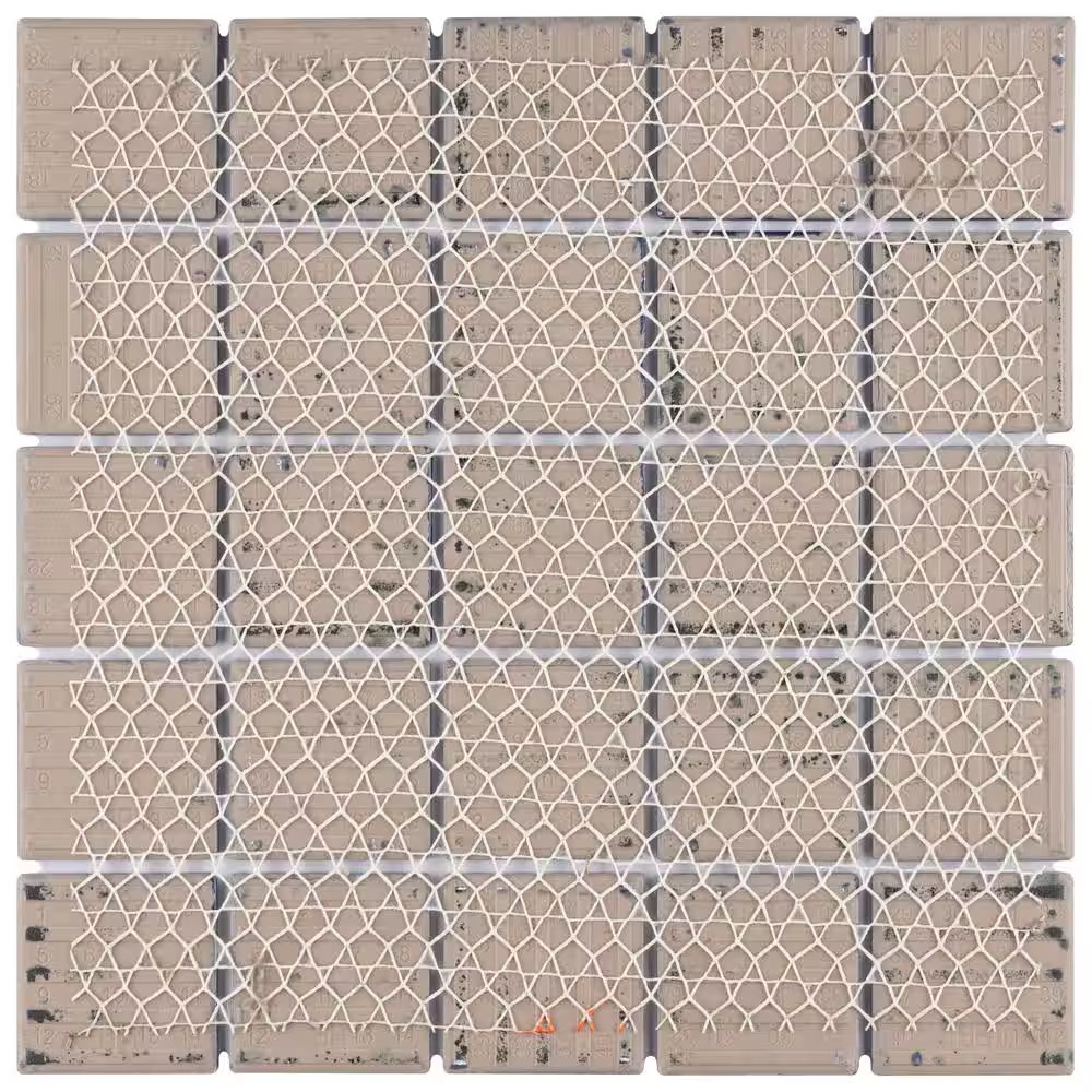 Resort Marine Blue 12 In. X 12 In. Porcelain Mosaic Tile (1.02 Sq. Ft./Each)