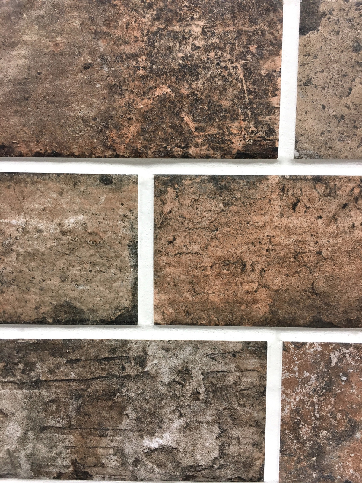 Rustic Walnut Brick Look 4×8 Porcelain Tile Wall Floor Kitchen (ONE PIECE)