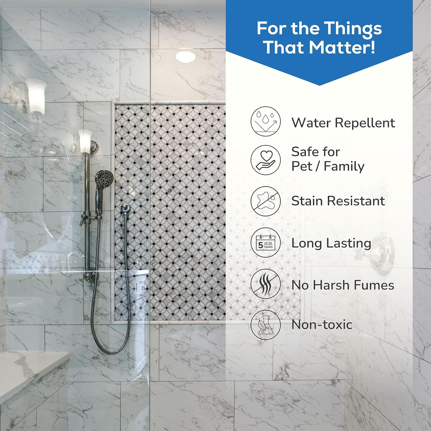 Grout Sealer (1 Qt): Professional-Grade Impregnator Sealant for Shower Tile Grou