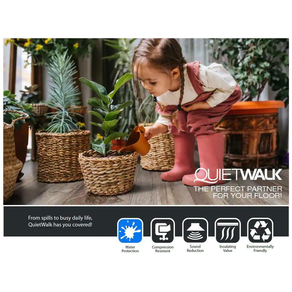 QuietWalk Floor Underlayment Antimicrobial Sound/Moisture Barrier 360 sq. ft.