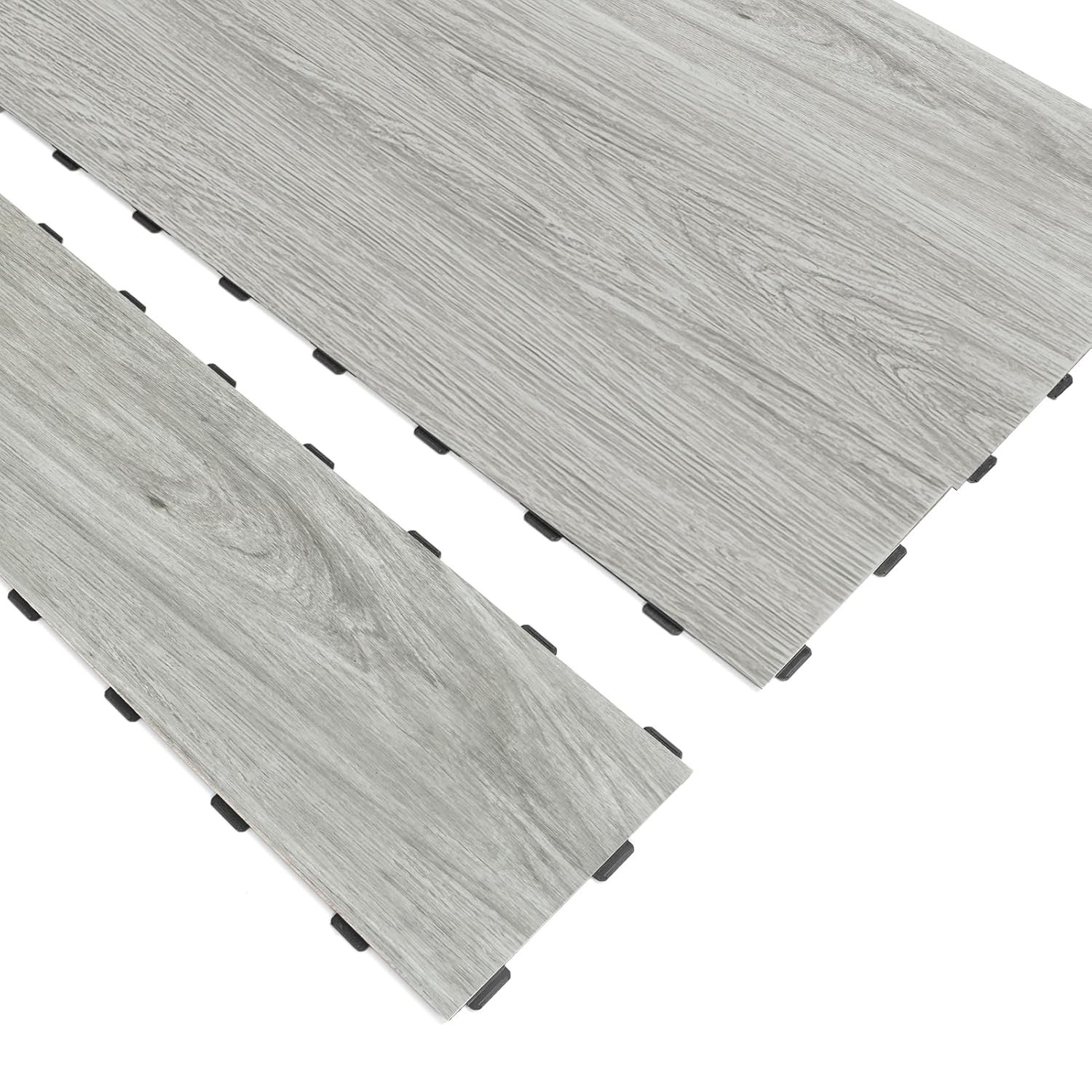 Waterproof and Reusable Vinyl Flooring Tiles – 36 x 6 Inch, 18 Pack for Any Room