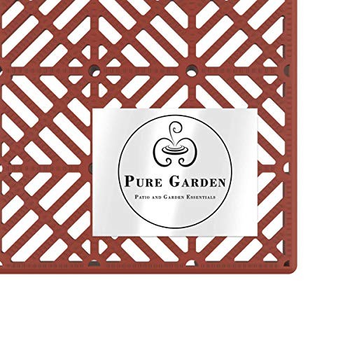 Deck Tiles – 6-Pack Pavers – Polypropylene Interlocking Patio Tiles – Outdoor