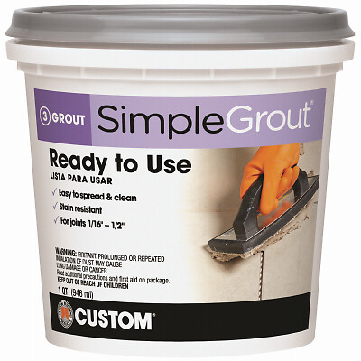 Custom Building Products PMG380QT Haystack Pre-Mixed Grout, Qt. – Quantity 1