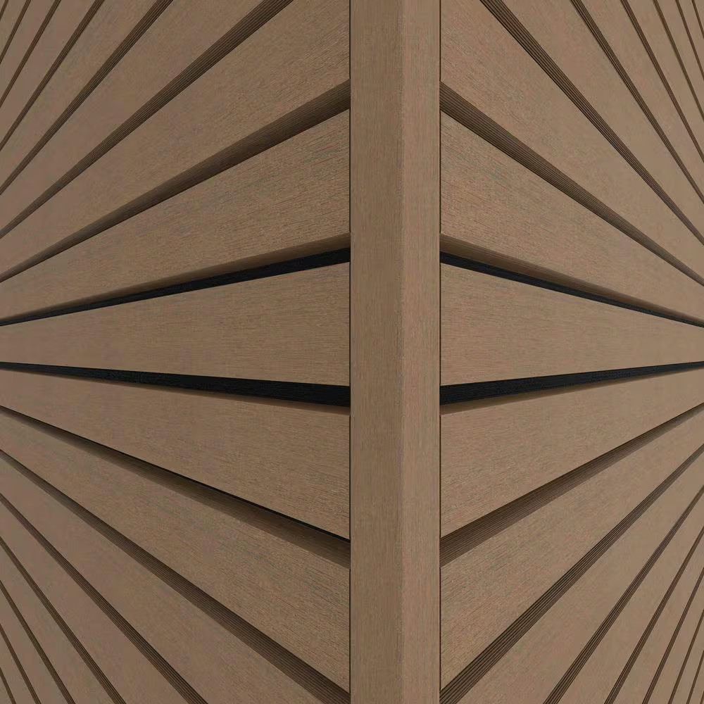 European Siding Belgium Style Noir 7.7 In. X 96 In. Peruvian Teak Composite Lap